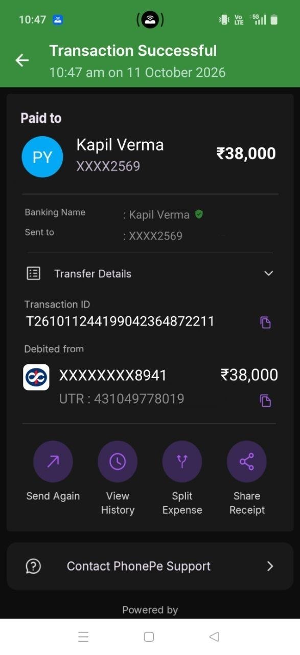 Payout proof